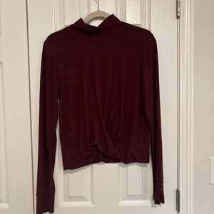Old Navy Maroon Long Sleeve Top